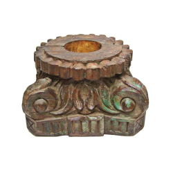 Świecznik z drewna egzotycznego Rzeźbiony XL